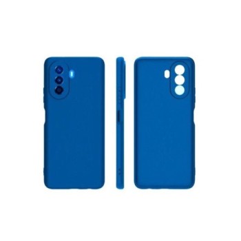 Husa pentru Huawei NOVA Y70, Flippy, Liquid Silicone, cu Microfibra pe interior, Protectie Antisoc, Navy Blue
