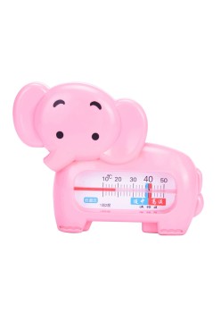 Termometru pentru Baie, Flippy, Plutitor, Rezistent la apa, Multifunctional, Model Elefant, 11.5x9x2 cm, Roz