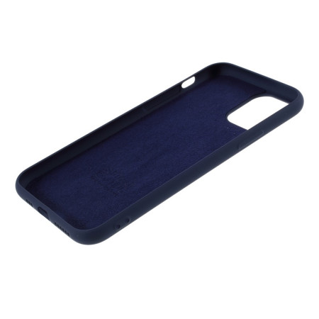 Husa protectie compatibila cu Apple iPhone 11 Pro Max Liquid Silicone Case Albastru inchis