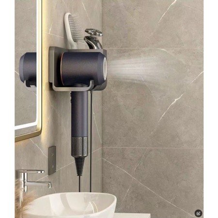 Uscator de Par multifunctional, Flippy, Montat pe Perete, Gri, Dimensiune 23*8.8*9.5 cm
