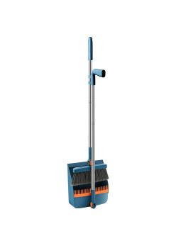 Set Matura si Faras cu Coada Flippy, cu Dinti de Pieptene pentru Curatare Matura, rotativ, pliabil, detasabil, Otel inoxidabil si Polipropilena, albastru