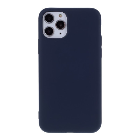 Husa protectie compatibila cu Apple iPhone 11 Pro Max Liquid Silicone Case Albastru inchis