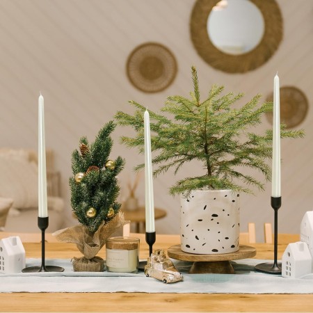 Lumanare Decorativa, Flippy, pentru Masa, 25 cm, din Parafina, fara Fum, Ardere 7.5h, Alb