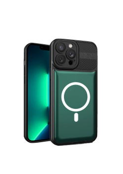 Husa Urban Armor pentru Samsung Galaxy A24 4G, Flippy, Suport Auto Magnetic, Protectie Antisoc, Verde Inchis