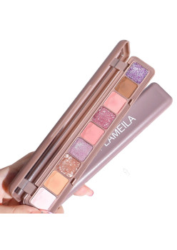 Paleta Farduri Flippy, 9 Culori, Farduri Mate si Sidefate, Rezistenta la Apa, Oglinda, 10 g,  9 x 3 x 2 cm, Valabilitate 3 Ani, Multicolor