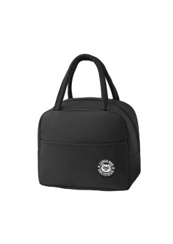Geanta Termica pentru Pranz, Flippy, Multifunctionala, Compartimentata, Impermeabila, cu Manere, Buzunar Exterior, 22x14x19 cm, Negru