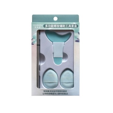 Set Accesorii pentru Machiaj, Flippy, Ajutor pentru Incepatori, pentru Aplicare Eyeliner, Verde menta