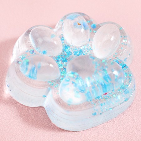 Jucarie Antistres Squishy, Flippy, Labuta de Pisica Pufoasa, cu Revenire Lenta, 7 x 6.5 cm, Model 270532, Multicolor