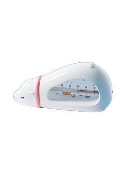Termometru pentru Baie, Flippy, Plutitor, Rezistent la apa, Multifunctional, Model Urs Polar, 15x7.5x4 cm, Alb