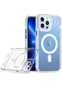 Husa de Protectie, Flippy, pentru Apple iPhone 16, MagSafe, TPU, Transparent