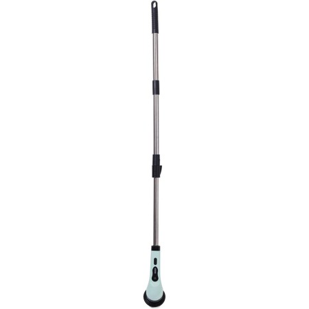 Perie Electrica de Curatare, Flippy, pentru Gresie, Baie, Bucatarie, 25x20x9.5 cm, cu 6 Capete, Maner Extensibil Detasabil 84-127cm, Incarcare USB-Type C, Rotire 360 de Grade, 3000 mAh, Culoare: Verde