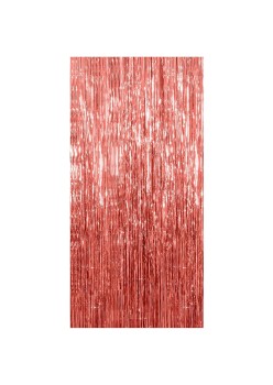 Perdea Franjurata, Flippy, Model Decor Petrecere, pentru Fundal de Poze, Amenajare Colorata a Petrecerii, Dimensiune 100x200 cm, Rose Gold