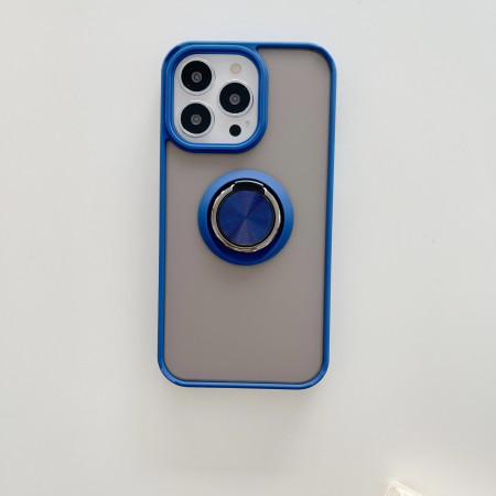 Husa de protectie Flippy compatibila cu Apple iPhone 13 Pro,Defender cu prindere inel,Albastru