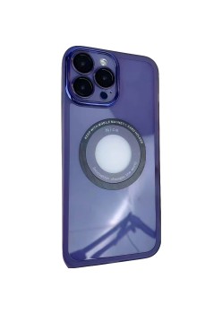 Husa protectie MagSafe TPU, Flippy, pentru Apple iPhone 13 Pro Max, cu decupaj logo, Folie Sticla Camera, Mov