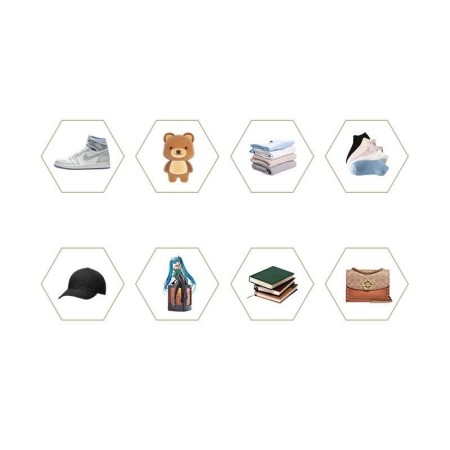 Organizator de Pantofi, Flippy, din PP+ABS, Usa Frontala Magnetica, Rezistenta la Praf, Anti-Oxidare, Utilizare Multipla, 36 x 28 x 21 cm, Transparent