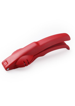 Dispozitiv de spart nuci si castane Flippy, ABS si otel, 17.5 x 5.5 x 5 cm, usor de utilizat, rosu