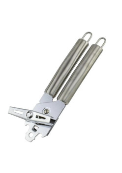 Deschizator conserve Flippy, material inox, ergonomic, gri