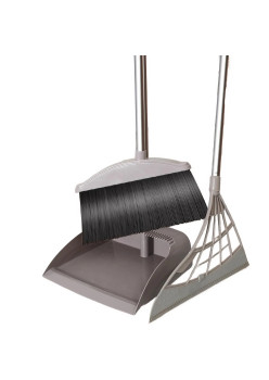 Set matura, faras cu coada si matura silicon, Flippy, Pentru uz casnic, Plastic/Otel, Gri, 90 x 72 x 100 cm