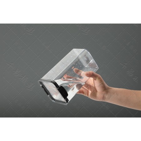 Set 4 Cutii depozitare pentru bucatarie, Flippy, 1x0.46 L, 2x0.7 L, 1x1.3 L