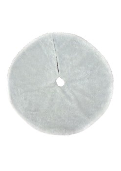 Covor pentru bradul de Craciun White Haipai, diametru 90 cm, blana cu o grosime 4 cm, alb