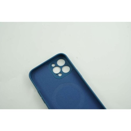 Husa protectie Flippy compatibila cu Apple iPhone 12 Pro Max Mag Safe Silicone Albastru