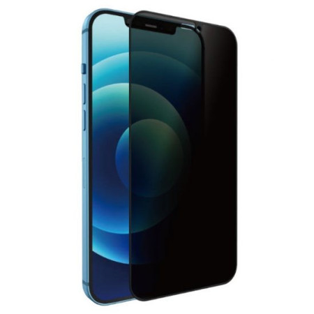Folie sticla securizata cu sistem de montare usor si rapid Flippy pentru Apple iPhone 14 / 13/ 13 Pro, Privacy, Transparenta