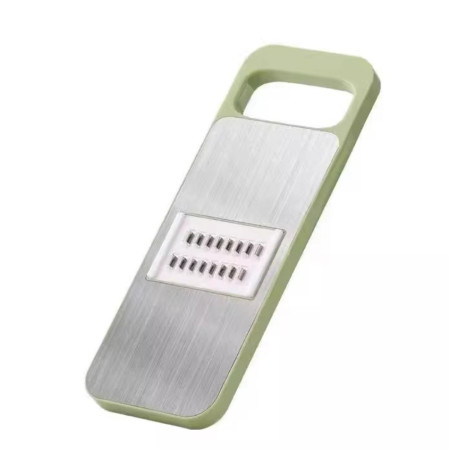 Set Razatoare 7 Piese, Otel Inoxidabil, Ideal Legume, Fructe si branzeturi, Gri-Verde