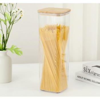 Container Borcan pentru Alimente, Flippy, din Plastic, 10 x 10 x 30 cm, 1.9l, Transparent