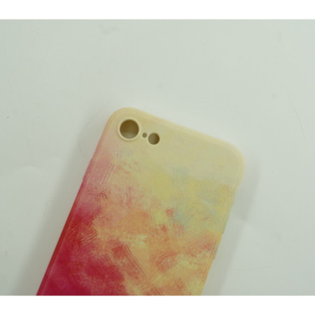 Husa protectie Flippy compatibila cu Apple iPhone 7/8G/SE2020 Tpu Ombre, Roz/Galben