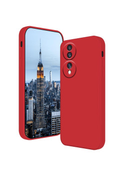 Husa de Protectie, Flippy, pentru Honor 70, Liquid Silicone, cu Microfibra pe Interior, Protectie Antisoc, Compatibil Incarcare Wireless, Rosu
