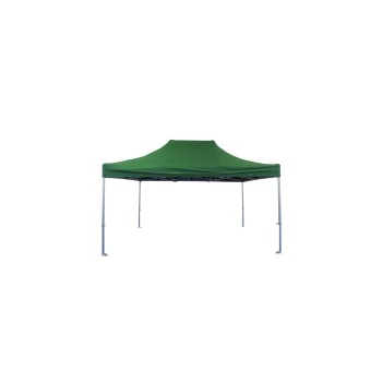 Cort Pavilion Pliabil 3x4.5m Verde, Cadru Metalic, Prelată Impermeabilă, pentru Curte, Grădină, Evenimente