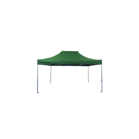Cort Pavilion Pliabil 3x4.5m Verde, Cadru Metalic, Prelată Impermeabilă, pentru Curte, Grădină, Evenimente