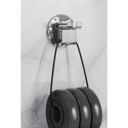 Suport Multifunctional 2 in 1, Pahar si Suport pentru Periuta de Dinti, Flippy, Plastic, Dimensiune: 10.4 x 7.3 x 7.3 cm, Gri