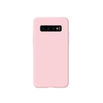 Husa protectie Flippy compatibila cu Samsung Galaxy S10 Liquid Silicone Case Roz