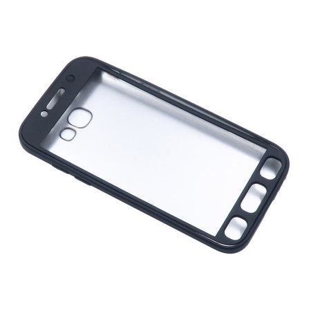 Husa Samsung Galaxy A3 2017 Full Silicone 360 Negru + Folie de protectie