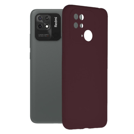 Husa Soft Edge compatibila cu Xiaomi Redmi 10C, Antiamprenta, Interior Microfibra, Camera Extra Pro, Violet