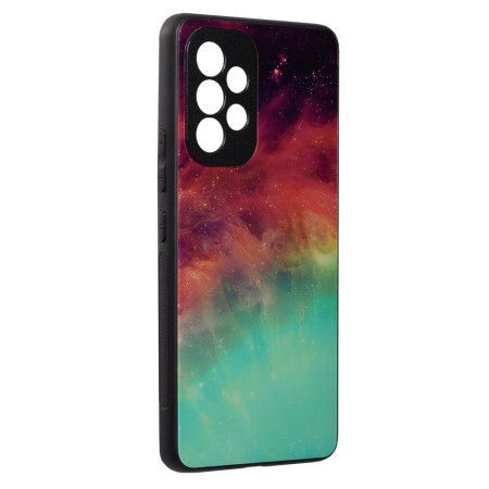 Husa Glaze Glass Care compatibila cu Samsung Galaxy A53 5G, Slim Glow, HTPMAG, Fiery Ocean