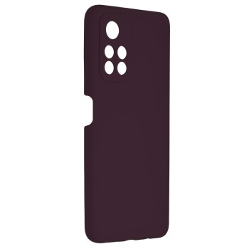 Husa Soft Edge compatibila cu Xiaomi Redmi Note 11 / Poco M4 Pro, Antiamprenta, Interior Microfibra, Camera Extra Pro, Plum Violet