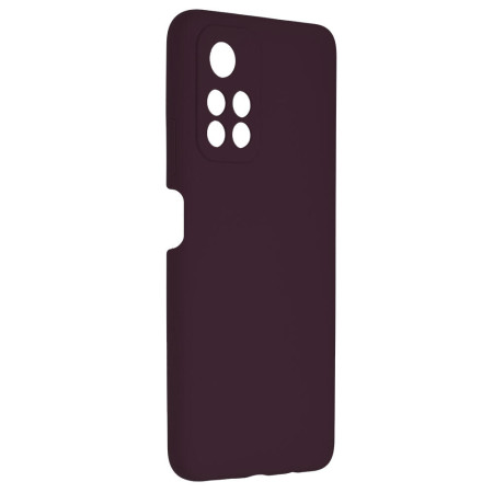 Husa Soft Edge compatibila cu Xiaomi Redmi Note 11 / Poco M4 Pro, Antiamprenta, Interior Microfibra, Camera Extra Pro, Plum Violet