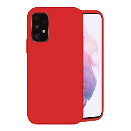 Husa silicon antisoc cu microfibra in interior compatibila cu Samsung Galaxy A52s / A52 5G Rosu