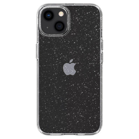 Husa Glitter Liquid Crystal compatibila cu Apple iPhone 13, Sclipici HTPMAG, Clear 12.4532