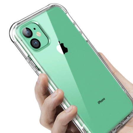 Husa HTphone Full TPU 360 V2 pentru Apple iPhone 11 Pro Max / XI Pro Max, Transparent