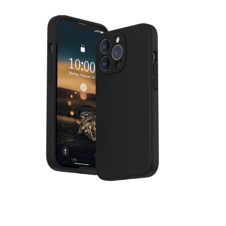 Husa telefon, Silicon, Compatibil cu iPhone 13 Pro, Negru