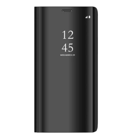Husa Huawei Y6P Clear View , Mirror Effect, Neagra