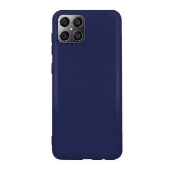 Husa compatibila cu Honor X8 Matte Efect, Camera Ultra Safe, HTPMAG, Albastru