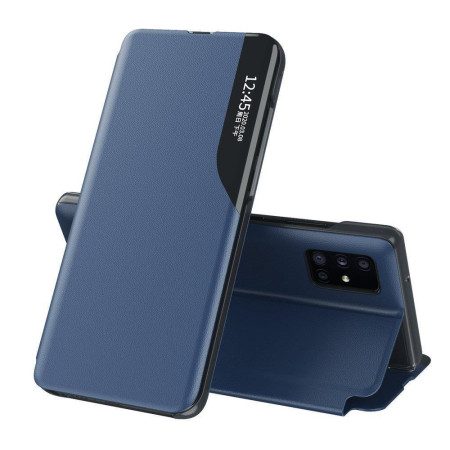 Husa Flip din Piele compatibila cu Xiaomi Redmi Note 11 / Poco M4 Pro,  E-Fold, Dark Blue