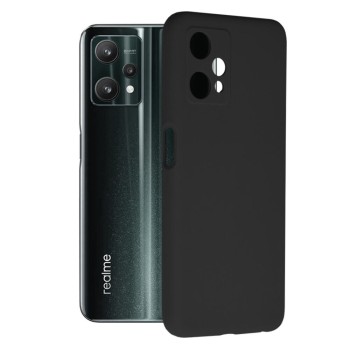 Husa Soft Edge compatibila cu Realme 9 5G, Realme 9 Pro, Antiamprenta, Interior Microfibra, Camera Extra Pro, Negru