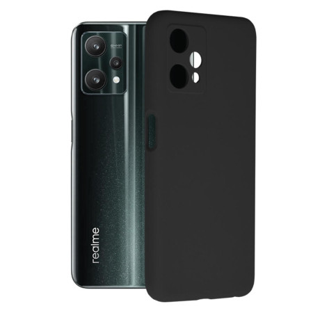Husa Soft Edge compatibila cu Realme 9 5G, Realme 9 Pro, Antiamprenta, Interior Microfibra, Camera Extra Pro, Negru