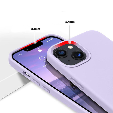 Husa protectie compatibila cu Apple Iphone 14 Plus, Slim, HTPMAG, Camera SuperProtect, Interior din Microfibra, Violet 32.422