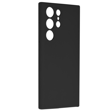 Husa Soft Edge compatibila cu Samsung Galaxy S23 Ultra, Antiamprenta, Interior Microfibra, Camera Extra Pro, Negru